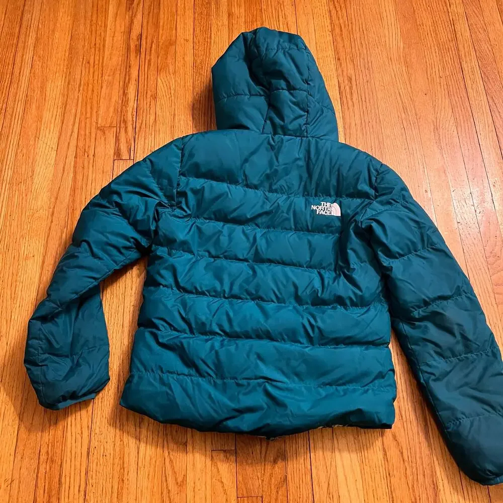 The North Face Coat Kids Youth Large Reversible 600 Down Puffer Jacket Hooded *